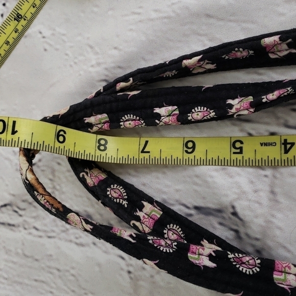 Vera Bradley Pink Elephants 2007 Med Shoulder Bag VGUC Clean - Picture 10 of 16